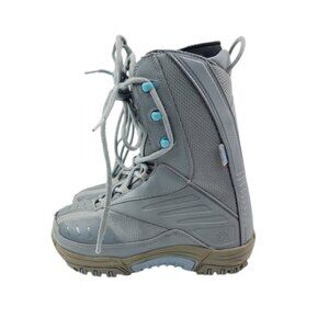 Lamar Girl's Gray Linered Outdoor Mid-Calf Winter Snow Boots Size US 6